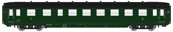 REE Modeles VB-196 - Passenger Coach DEV AO U46 A21/2B6 Green 306